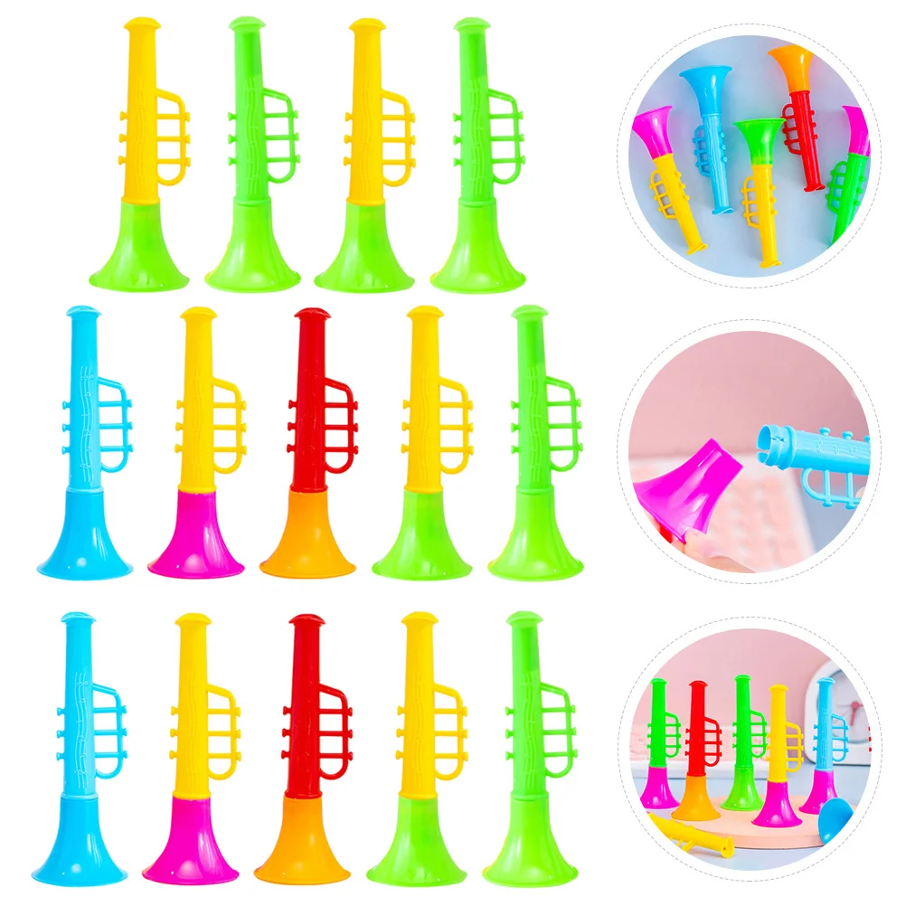 18 Pcs Mini Speaker Toy Trumpet Toys Small Speakers School Compact Kids Plastic Lovely Pupils Musical Instruments