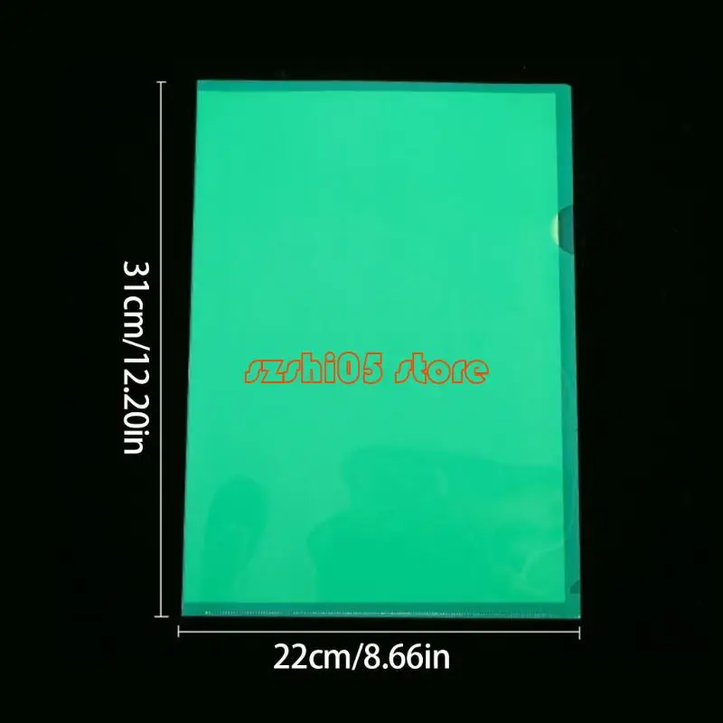 781e 6 colori cartella in plastica a 4 maniche in plastica L per protezione del documento