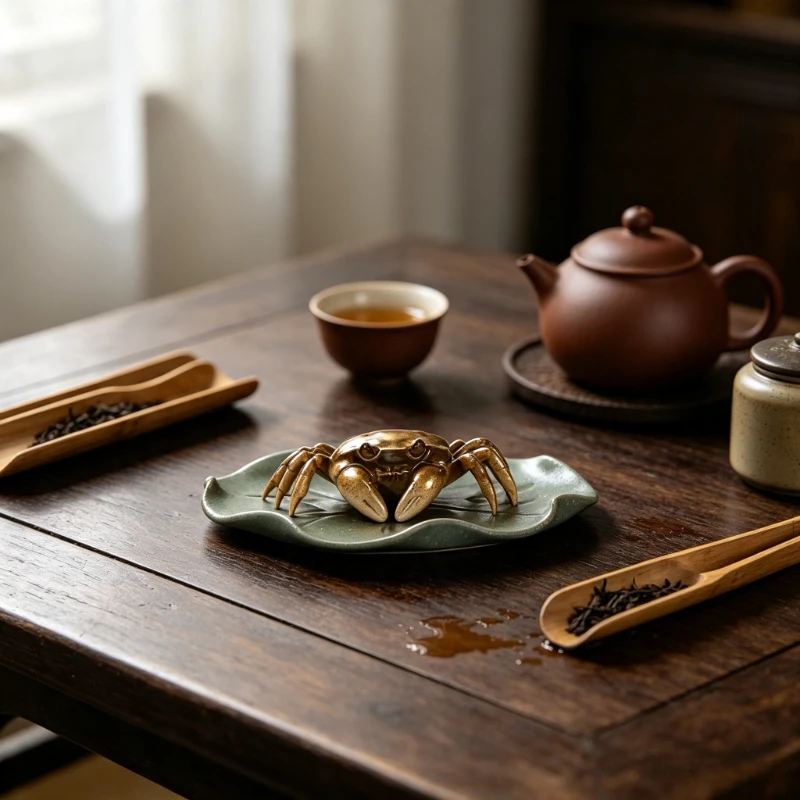 1pc Color Changing Purple Clay Tea Pet Exquisite Tea Table Decoration Craft Home Decoration