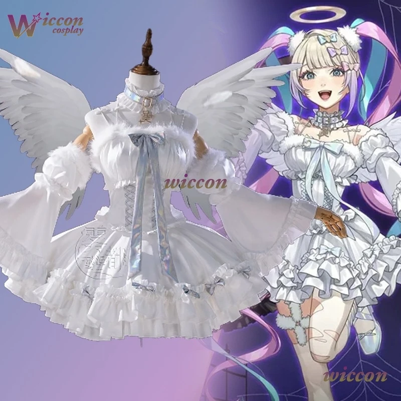 

Ynot KAngel Rain Ame Косплей Костюм Парик Аниме NEEDY GIRL OVERDOSE Девушка Милое Платье Лолиты Ожерелье Головные Уборы Носки Костюм на Хэллоуин