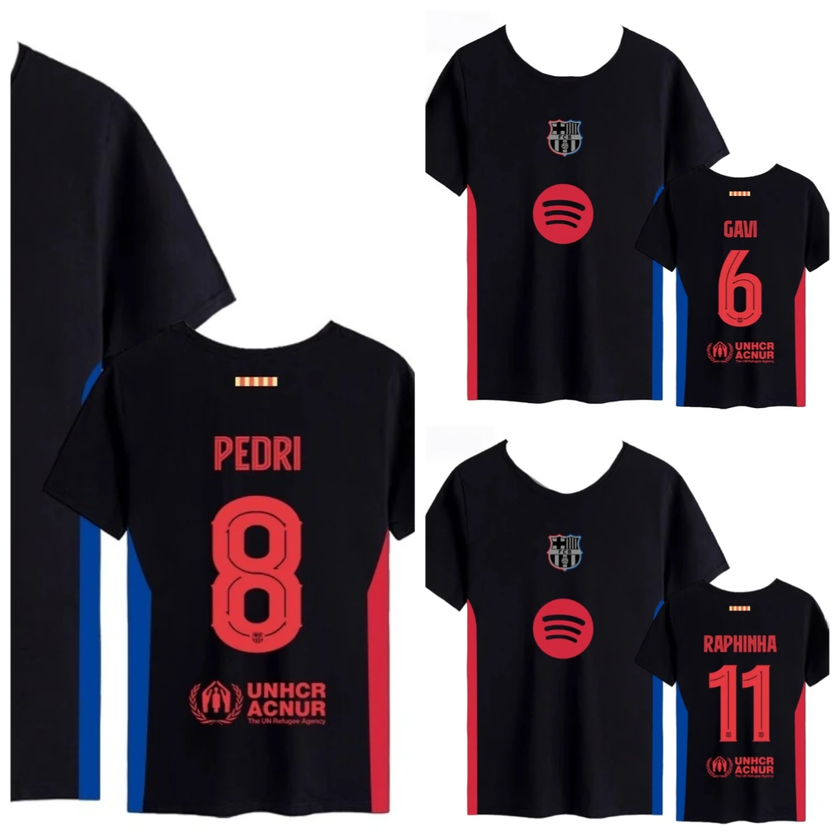 

TESM Men Retro Jersey T-Shirt Women Sports Top Children Casual Short-Sleeved T-Shirt High-Definition Printing Breathable Shirt