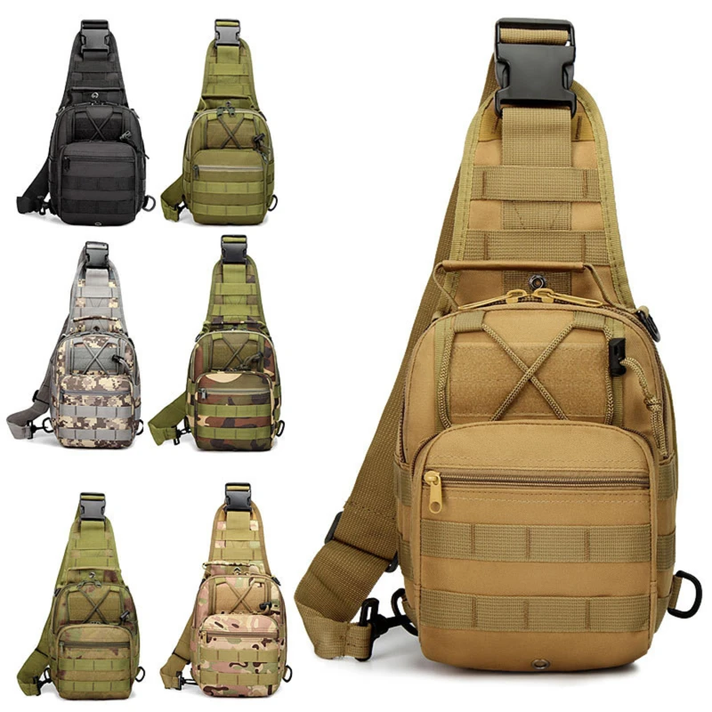 

Chest Bag Military Tactical Backpack Outdoor Sports Climbing Camping Hunting Fishing Bottle Pack Shoulder Bags Wallet Women Men