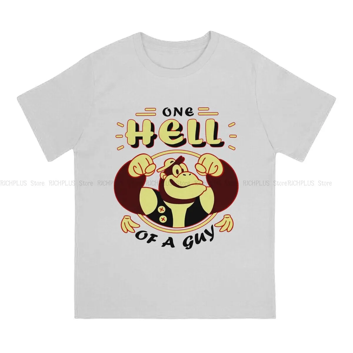 Donkey Kong Game TShirt Chunky Basic Polyester T Shirt Homme Men Clothes Printing Trendy