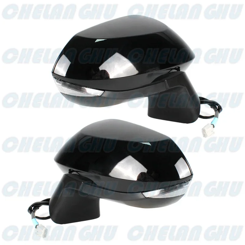 For Toyota Corolla 2020 2021 2022 us version 1 Pair 6 Pins Black Painted Heated Power Adjust Rear View Mirror Assembly