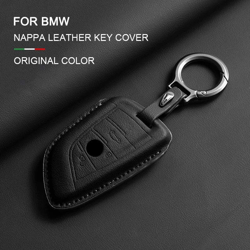 

Leather Car Remote Key Case Cover Shell Fob For BMW 1 3 5 6 7 Series G20 G30 G11 F15 F16 G01 G02 F48 X1 X3 X5 X6 X7 Accessories