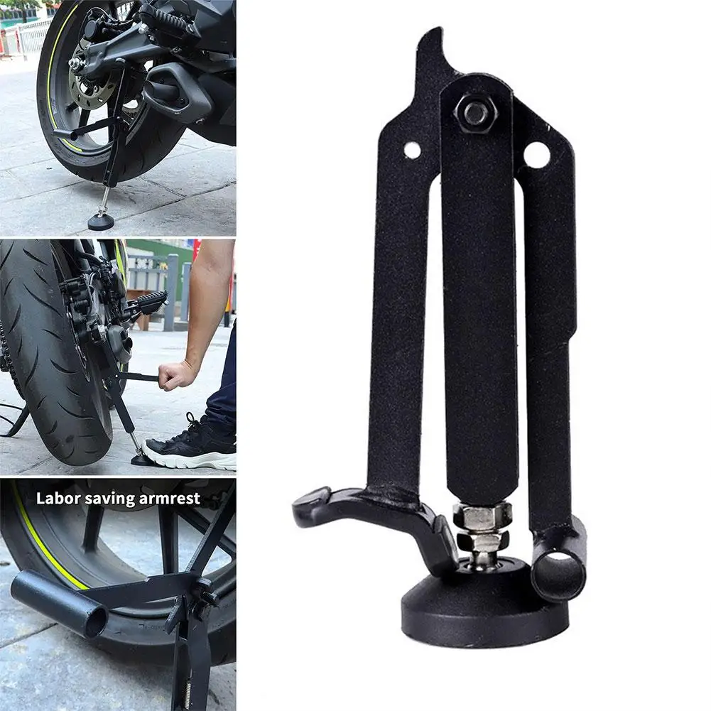 Motocicleta Folding Lifting Suporte Frame, Estacionamento de Apoio, Labor-Saving Bracket, Bracket, Traseira Estável, Suporte Portátil, J9r4