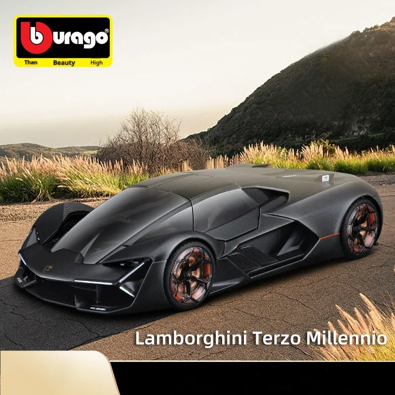 Bburago 1:24 Lamborghini Reventon Terzomillennio Huracan Car Diecast Model Collection Ornament Gifts Simulated Supercar Kids Toy