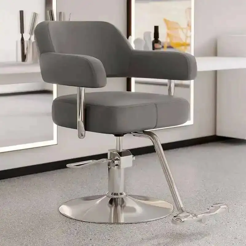 

Chair Aesthetic Electric Offer Barber Waiting Barberia Decoration Hairdresser Toilet Professional Armchairs Wheel Cut Hair Spa