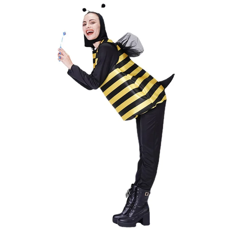 Adorabile costume da piccola ape loween Gioco di ruolo per adulti Abiti per spettacoli teatrali Costume di scena etnico Faion da donna