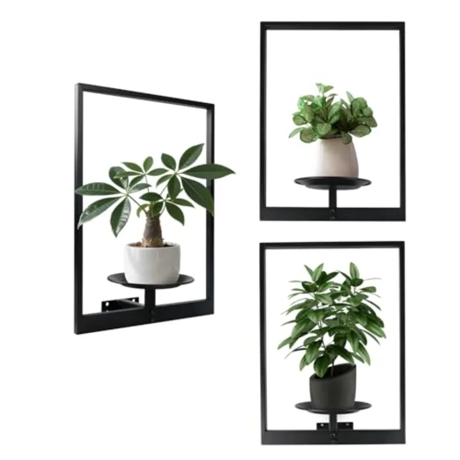 

Металлическая настенная полка для растений в современном стиле, рамка для картин, держатель для растений, подставка для декора гостиной