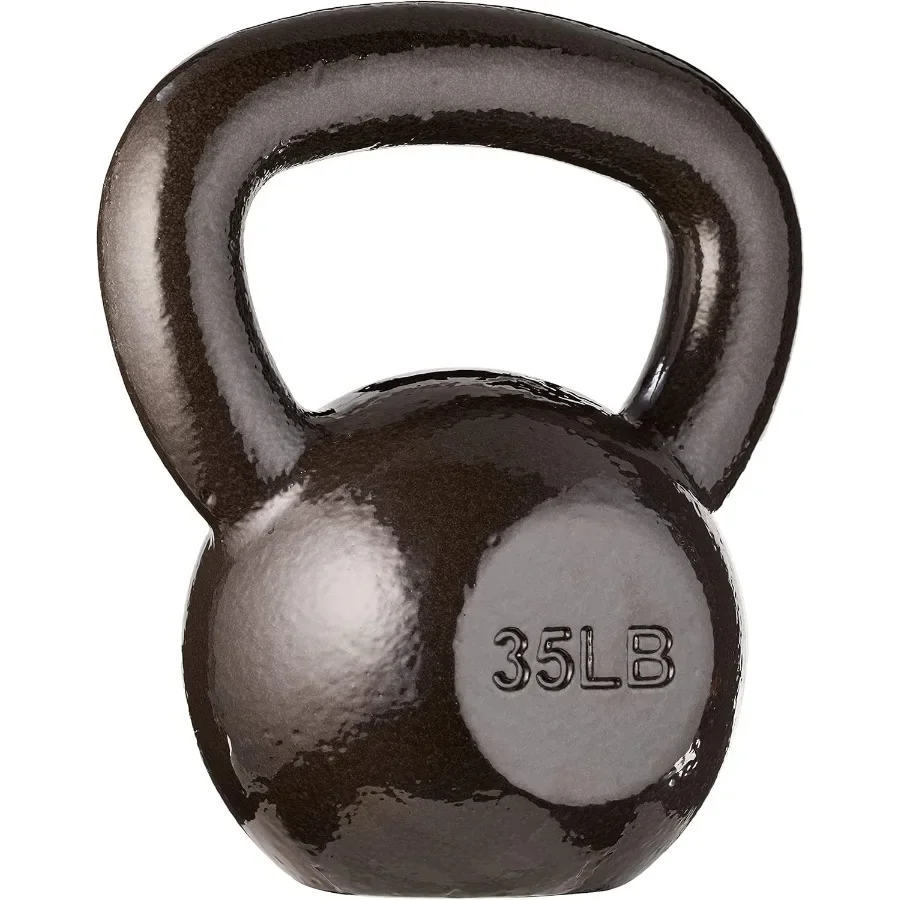 Basics Cast Iron Kettlebell for Home Workouts and Strength Training Durable Ergonomic Design with Smooth Finish for Effective