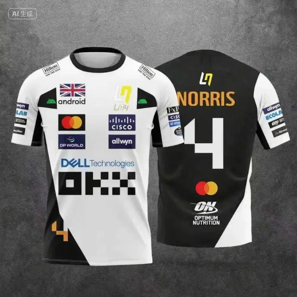 Atmungsaktive Rennsportbekleidung für Herren 2026 - Lando Norris' Stil, schnelltrocknend und geeignet für das Radfahren – Detail 13