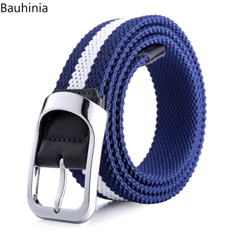 All-Match Casual Knitted Pin Buckle Belt Woven Men\'s And Women\'s Braided Stretch Belts High Quality leather belt  waist belt