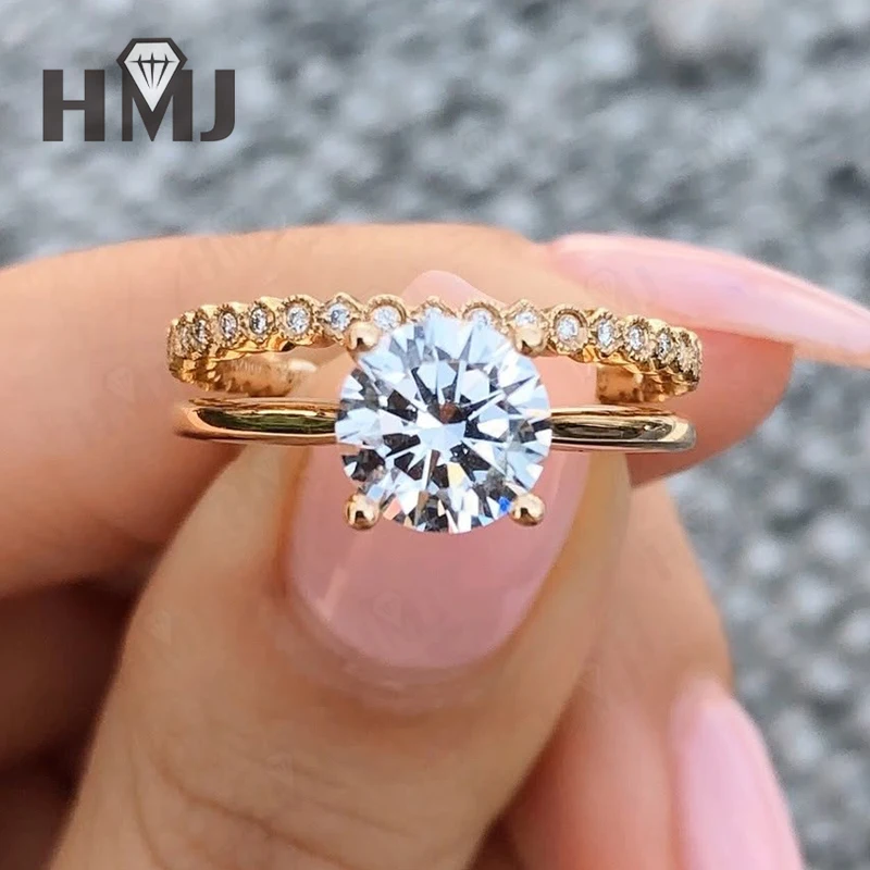 

Customizable 10K18K Gold Engagement Solitaire Ring 1CT 5CT Radiant Emerald Cut VVS1 Moissanite Lab Grown Diamond Engagement Ring