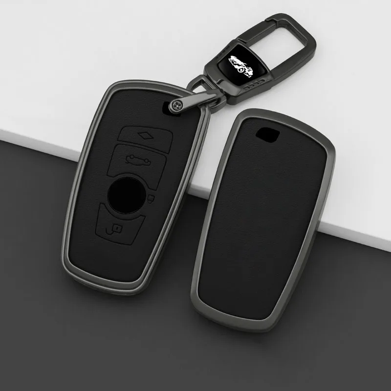

Zinc Alloy Leather Car Remote Key Case for BMW F10 F11 F20 F25 F30 F31 F34 G20 G30 X3 X4 I3 M3 M4 1 3 5 Series Accessory