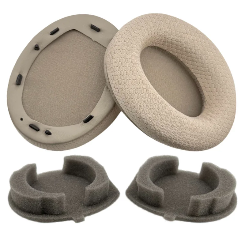 Fabric Mesh WH1000XM3 Easy Install Snap On Headband & Earpads for Sony WH-1000XM3 Replacement Headband Headstrap Ear Pad Cushion