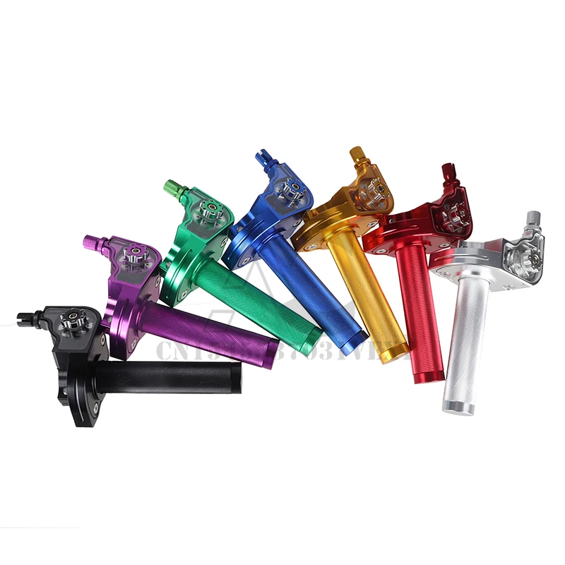 Motorcycle CNC Aluminum Motorcycle Throttle Handle 22mm Twist Grip Throttle Handle for Honda CRF Yamaha Kawasaki KLX