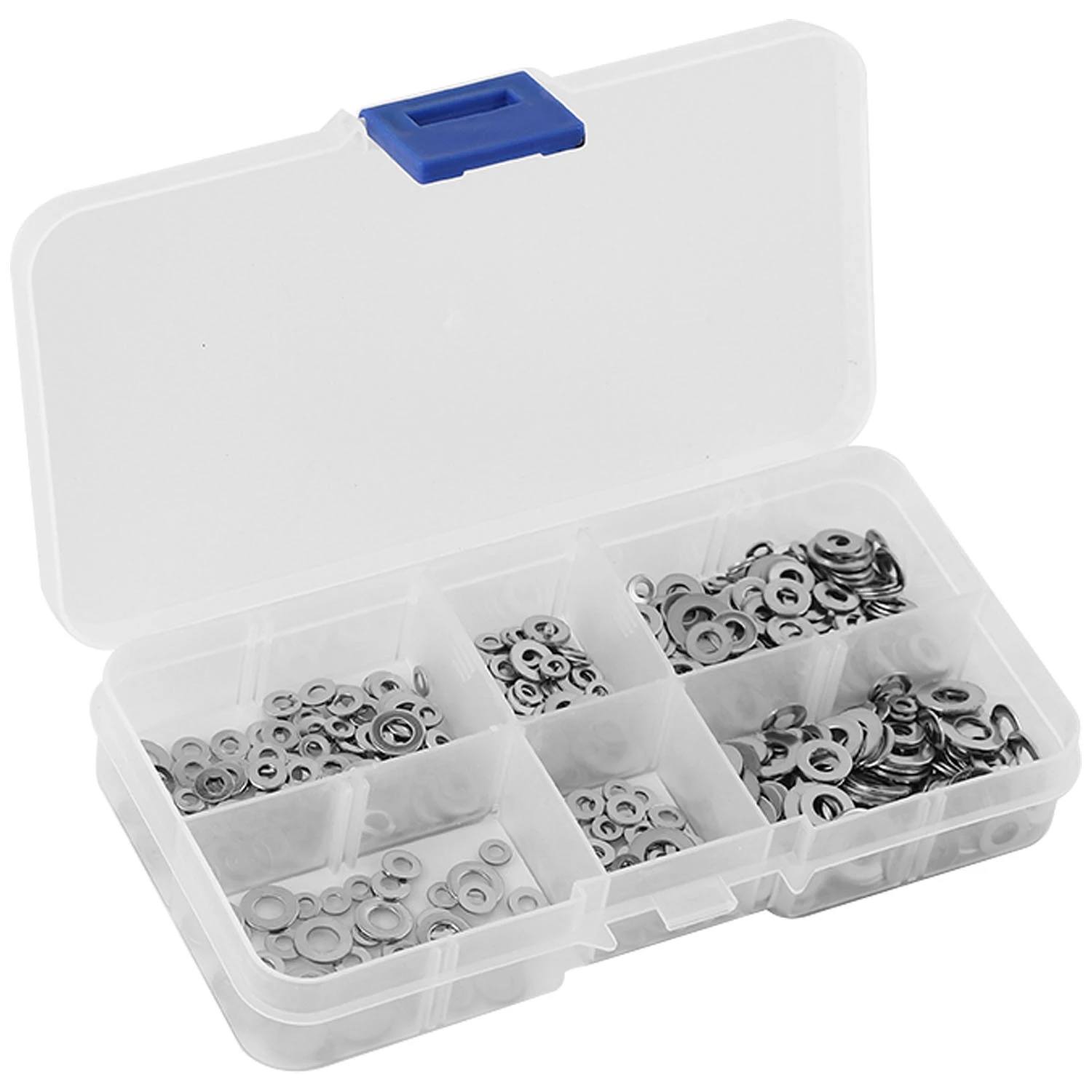 A26F-500 Pz/set M1.6 M2 M2.5 M3 M4 M5 Rondella Piatta In Acciaio Inox Rondella Pianura Guarnizioni Assortimento Kit