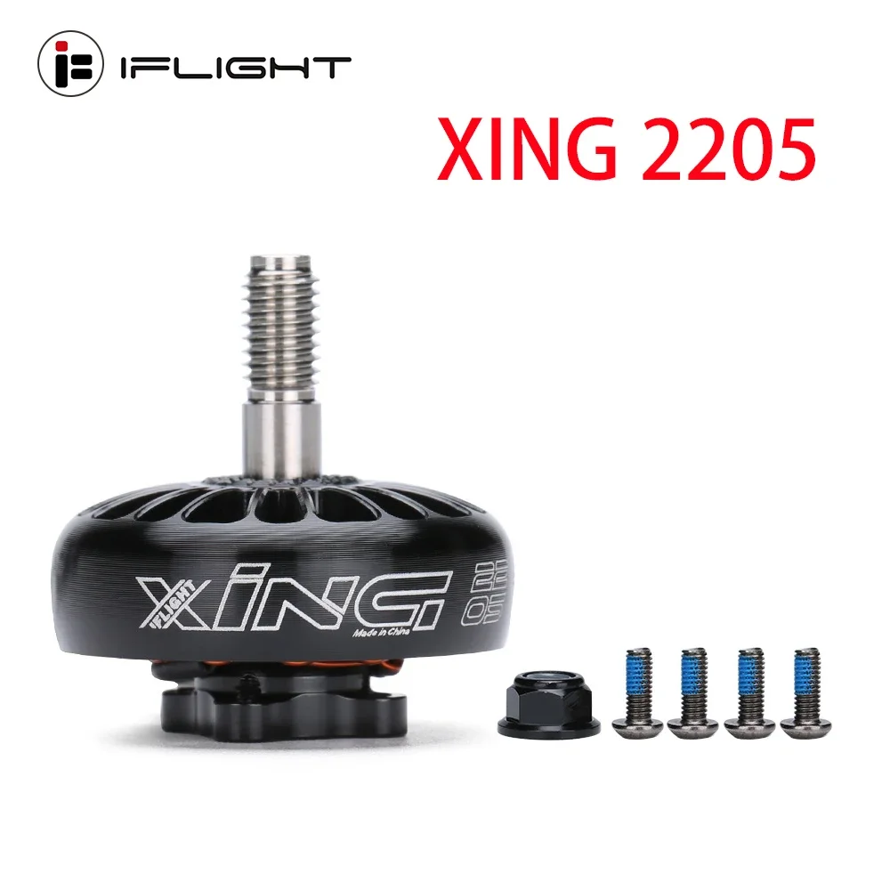 

IFlight XING 2205 2300KV / 2450KV / 3200KV 4-6S FPV NextGen Motor Black with 12*12mm/ M2 Mounting Hole for RC FPV Racing Drone