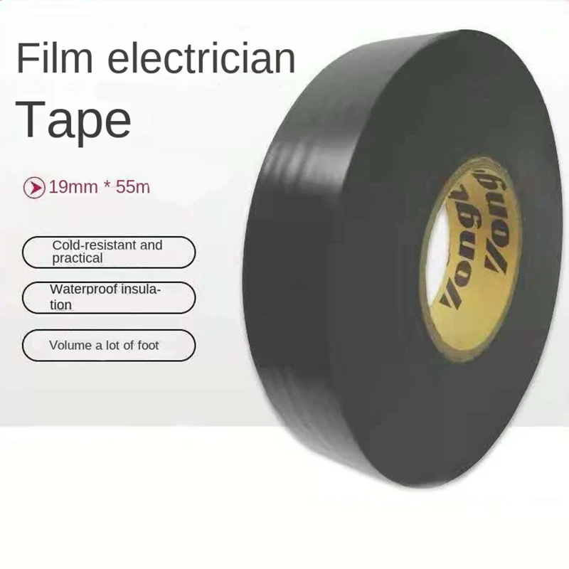 High Adhesive Electrical Tape Film Cold Resistant Practical Tapes Insulation Waterproof Flame Retardant Tapes 55 Meters