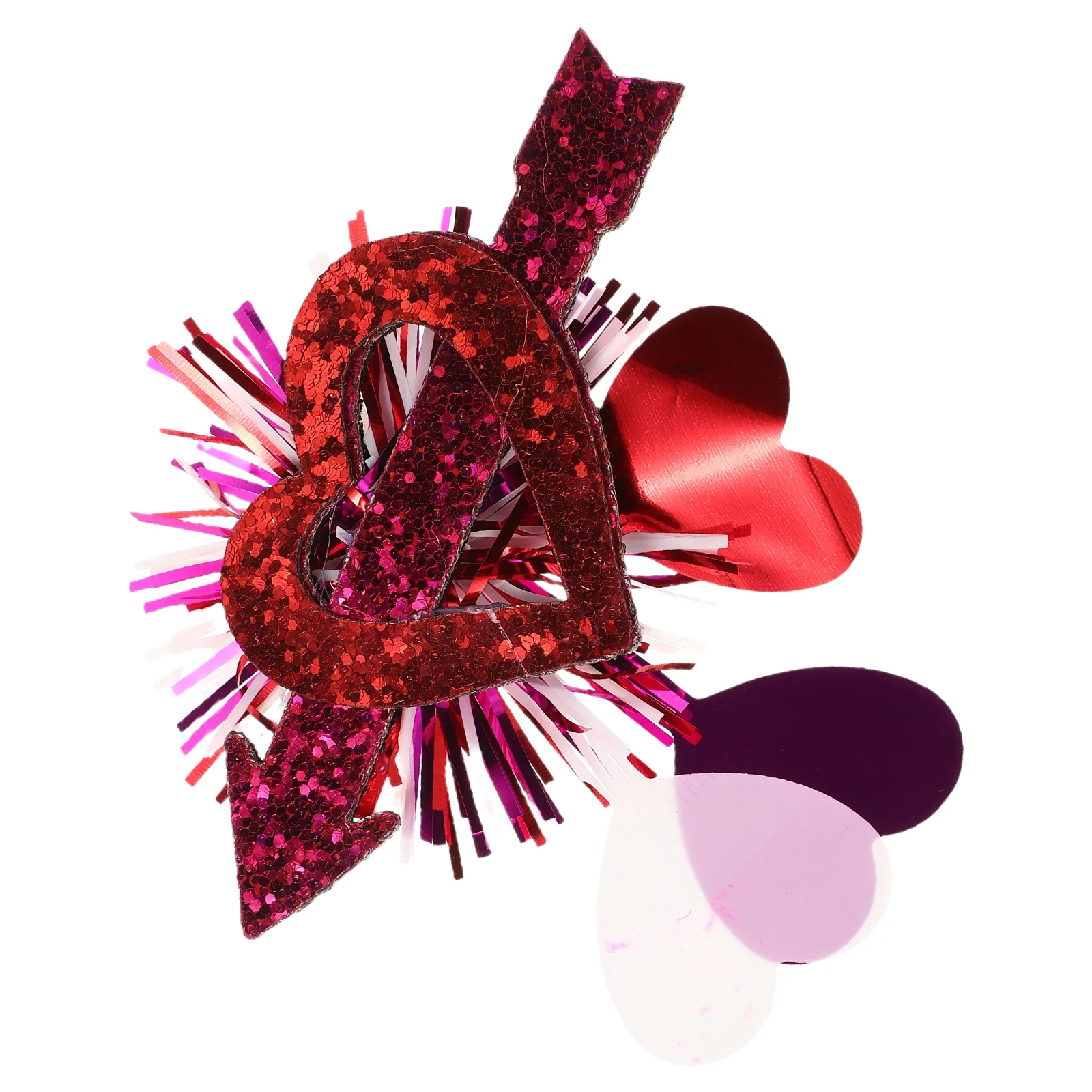 

Valentine Heart Hairpin Headgear Clips Accessories Women Romantic Red Heart Hair Clip Decorations Valentines Day Wedding