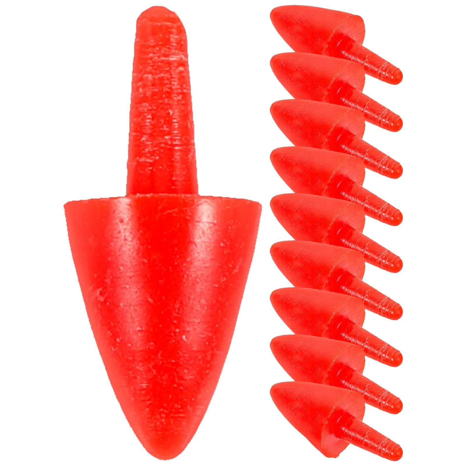 200Pcs Xmas Snowman Nose Realistic Plastic Nose for Crafts DIY Christmas Decoration Making Material Snowman Making Material