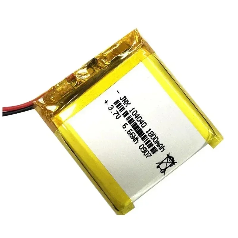 Lithium Polymer Rechargeable Battery 104040 Lithium Polymer 3.7V 1800mah for GPS DVD Cell Phone Smart Watch Massager PAD