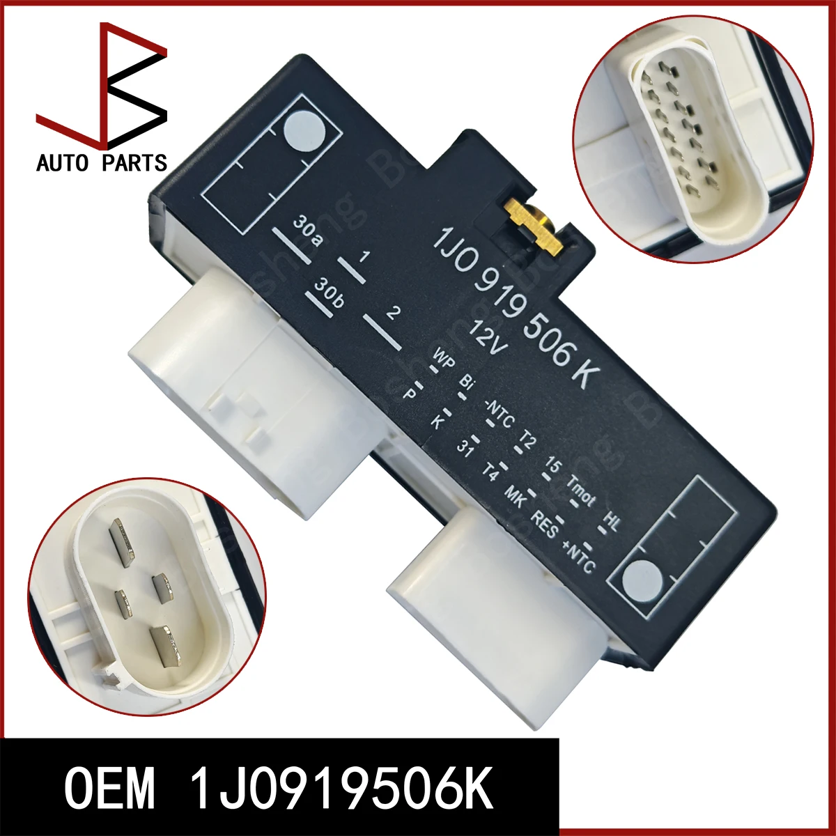 

New Electric Fan Control Unit Relay OEM 1J0919506K 1J0919506Q 001-10-31759 for AUDI A3 1996-2006 SKODA OCTAVIA I 1996-2010