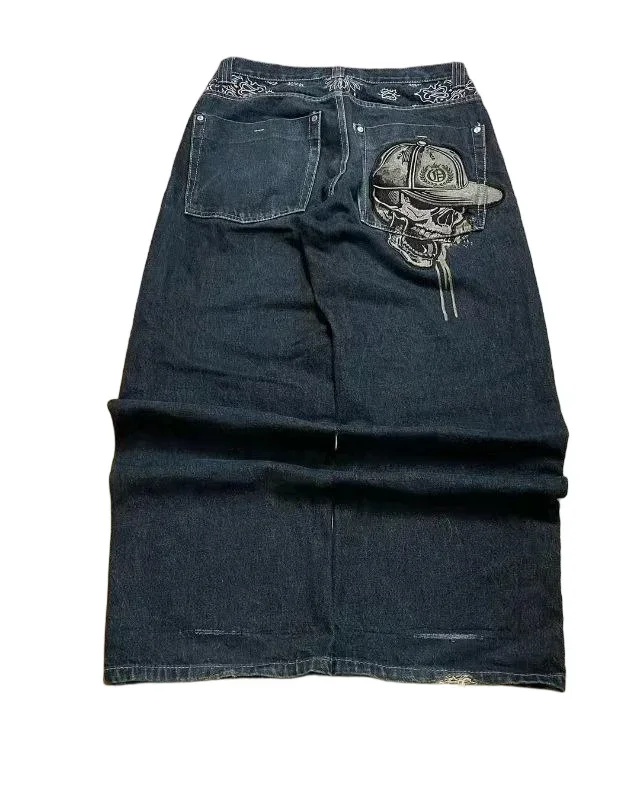 

Women American Spice Girls Jeans Skinny Straight Wide Legs Embroidery Casual Micro-elastic