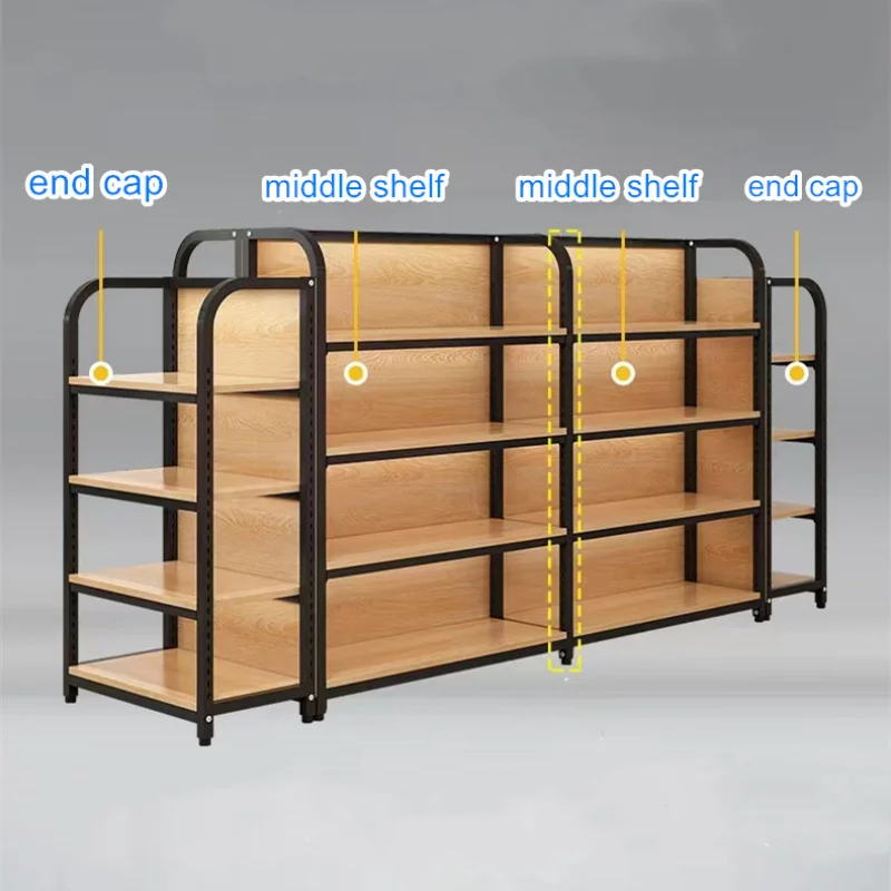 （customized）Cheap Cosmetics Shelf Retail Display Shelf Stand Grocery Store Display Racking