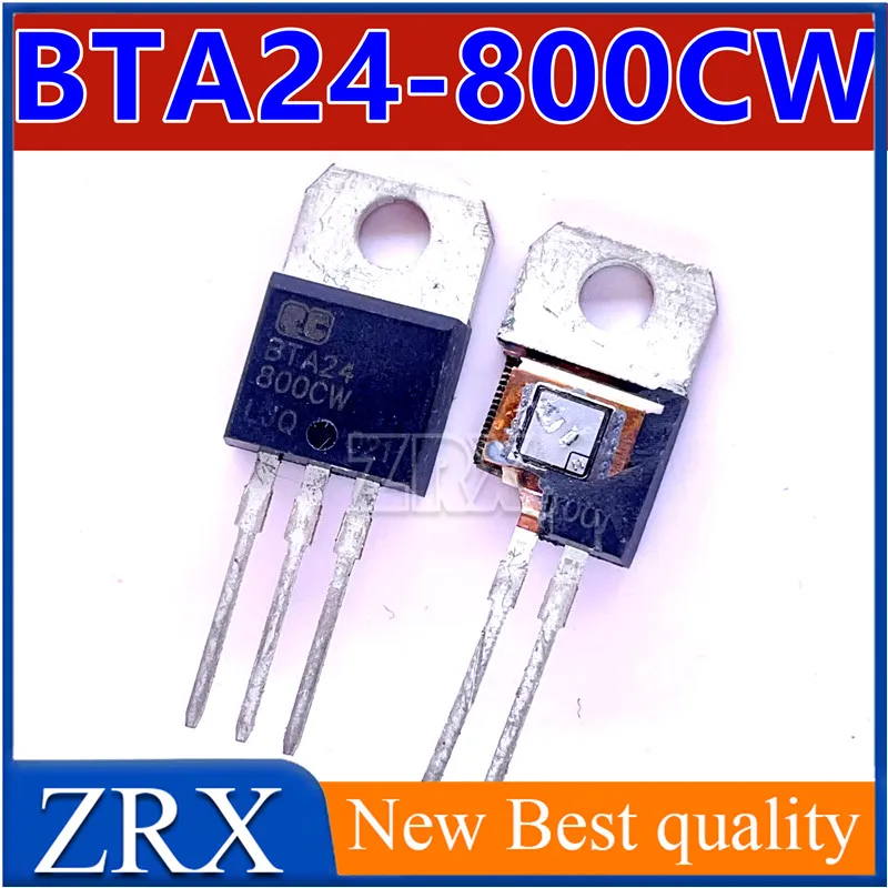 5Pcs/Lot New original BTA24-800CW bidirectional thyristor BTA24-800 direct insertion TO-220