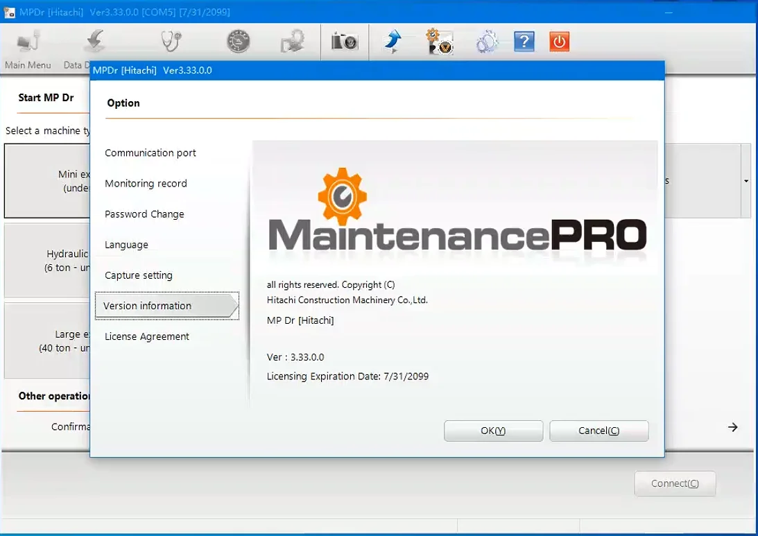 Hitachi Construction Machinery MPDR V3.33.0.0 [12.2023] Tier 4 With Adj+Never Expired