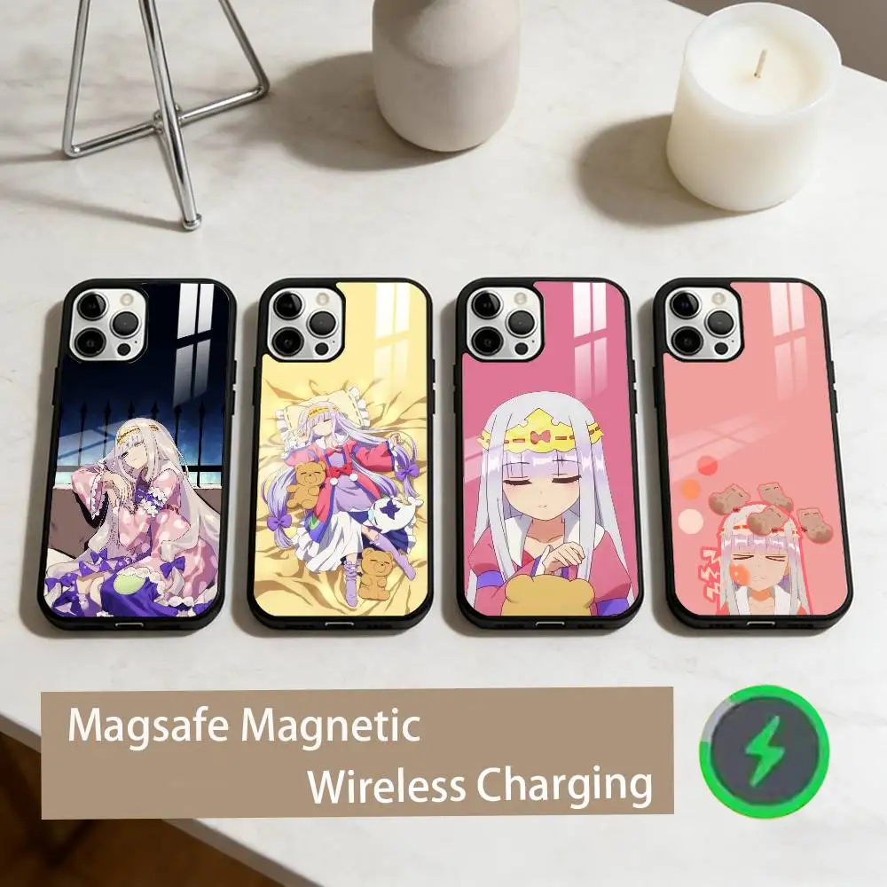 

S-Sleepy Demon C-Castle Phone Case For iPhone17,16,15,14,13,12,11 Plus,Pro Max Magnetic For Magsafe Wireless Charging