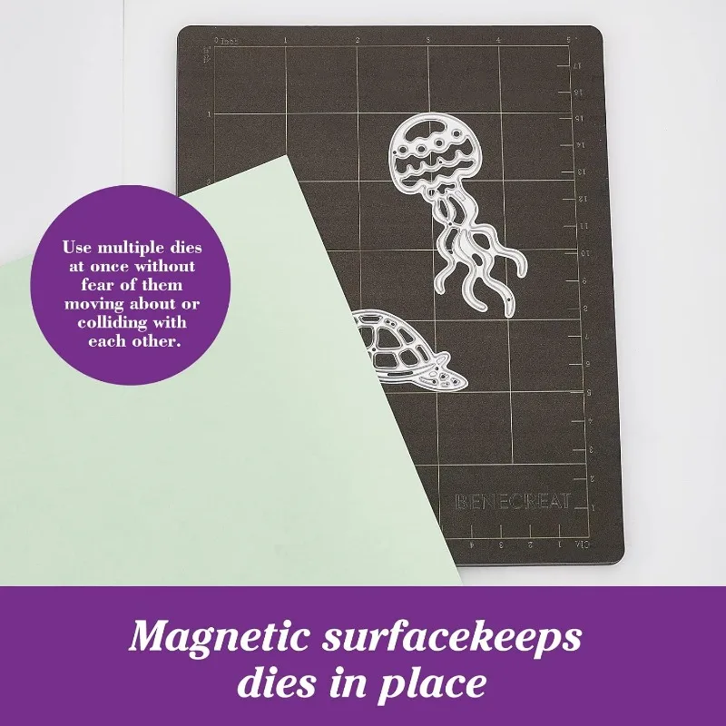 1pc 12.5x8.3inch Black Embossing Machine Die Pads Cutting Magnetic Shim for Die Cutter 1.4mm Thick