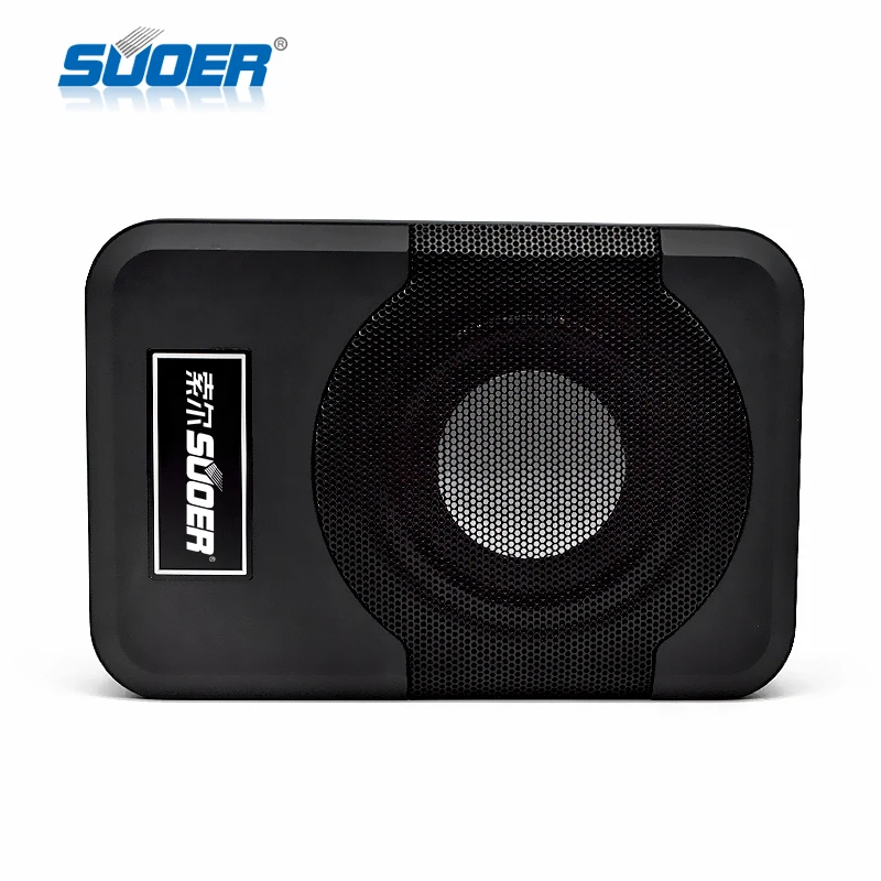 Suoer رائجة البيع 8 بوصة مسطحة مضخم صوت سيارة تحت المقعد rms 300 واط الفرعية السيارات مضخم الصوت