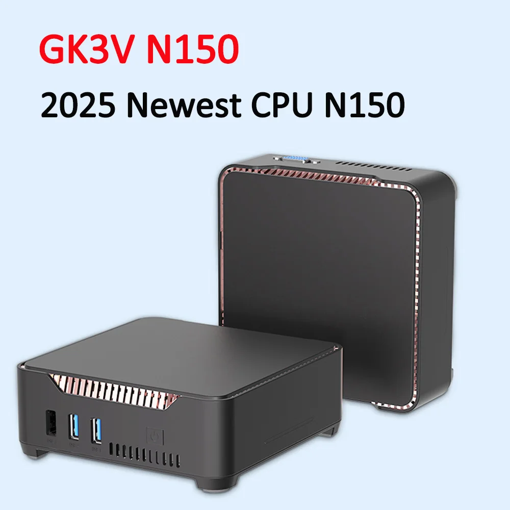 SZBOX GK3V 2025 Newest CPU N150 MINI PC Windows 11 Pro Mini PC DDR4 M.2 SSD WIFI5 BT 4.2 1000M LAN 4K HD VGA Gamer Computer