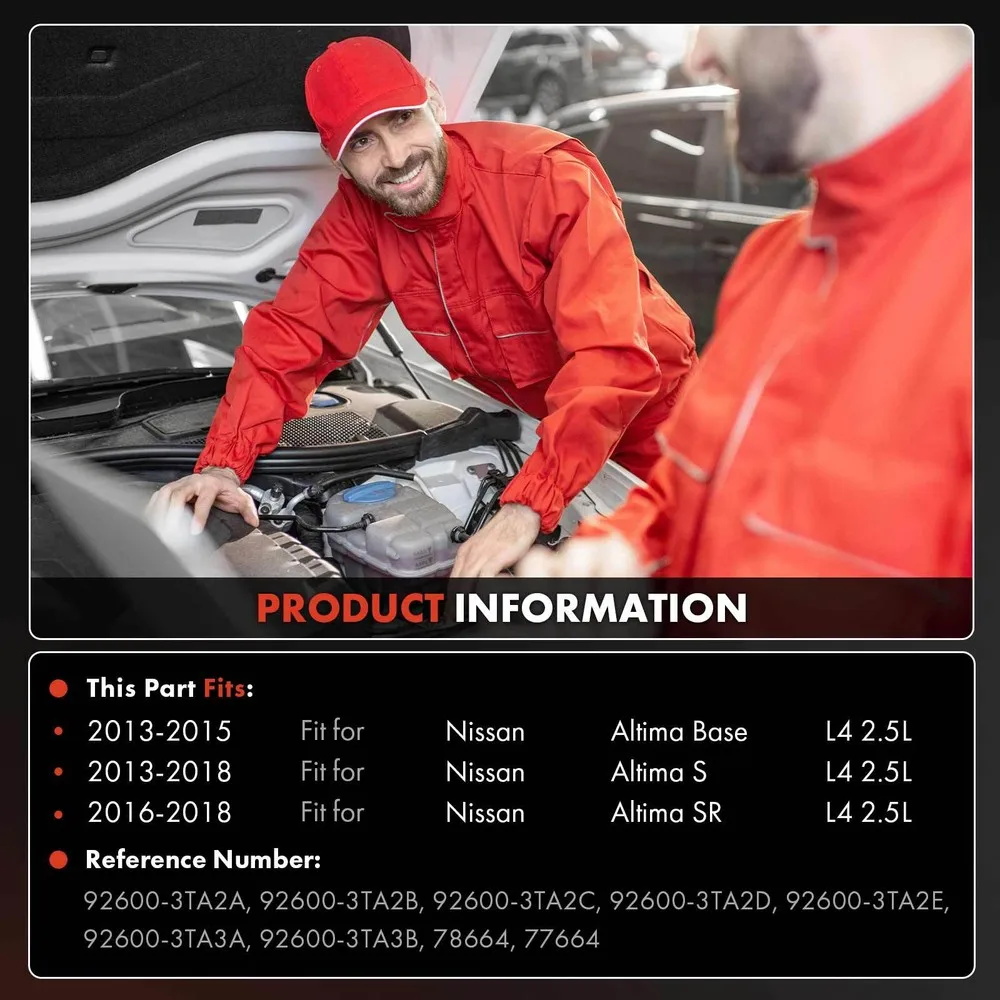 Klimakompressor mit 6-Nut-Riemenscheibe für Nissan Altima Base S SR 2013–2018 L4 2,5 l