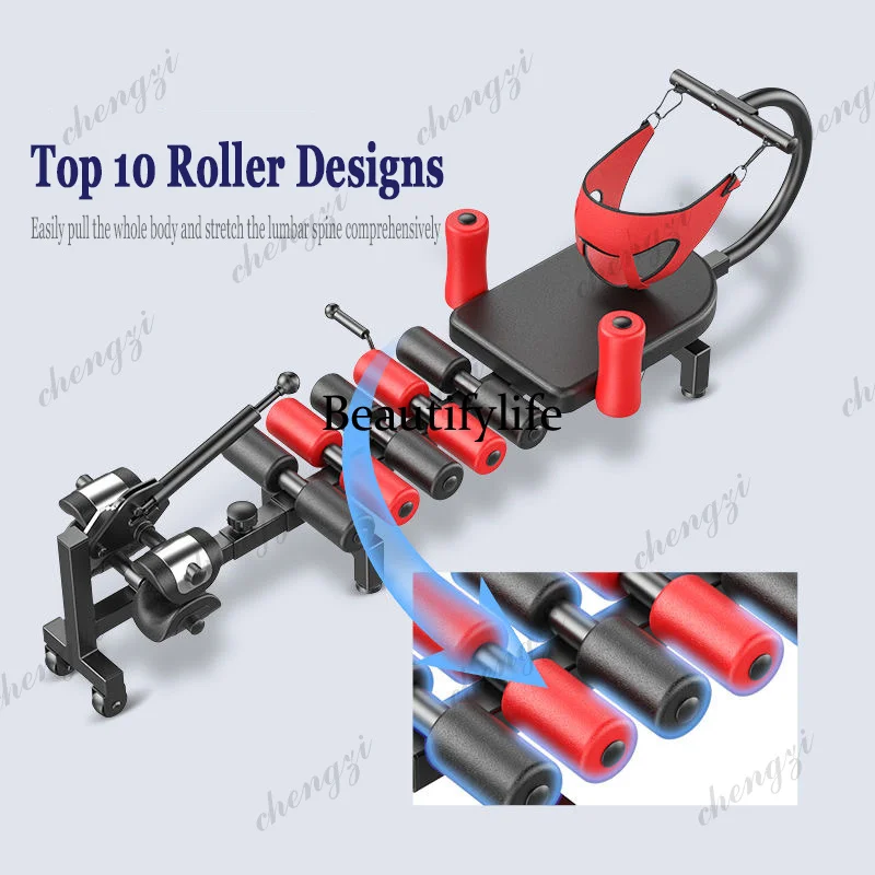 Luxury Version Lumbar Spine Stretcher, Spinal Traction Bed, Inverted Machine, Home Soothing Bed
