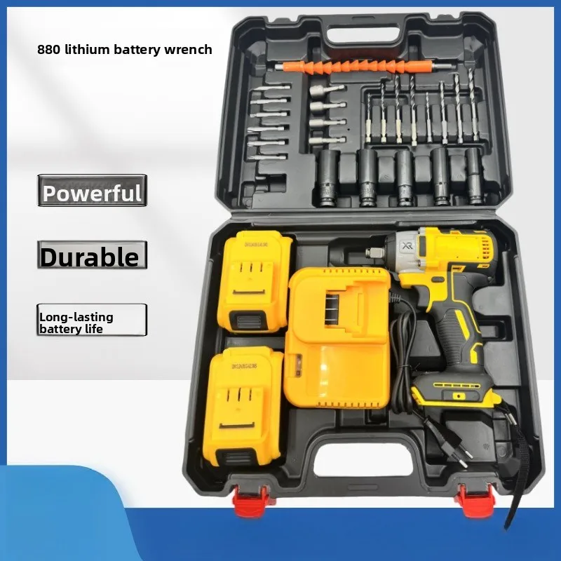 

Электроинструменты DW880 Перезаряжаемый литиевый аккумуляторный ключ Бесщеточный ударный гайковерт Электрическая отвертка
