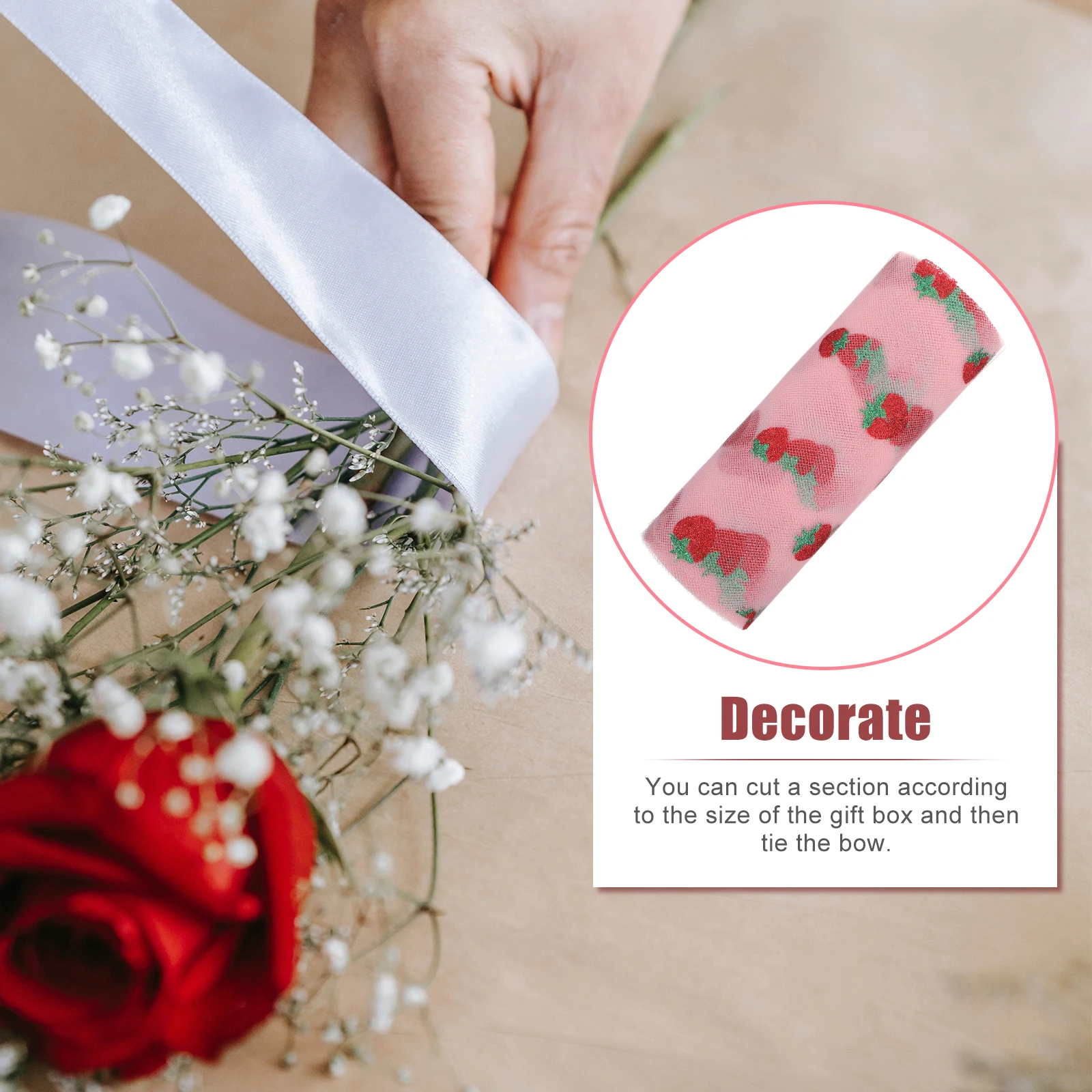 

1 Roll DIY Crafts Mesh Roll Durable Polyester Mesh Yarn Material Photography Background Cloth Yarn Background Cloth
