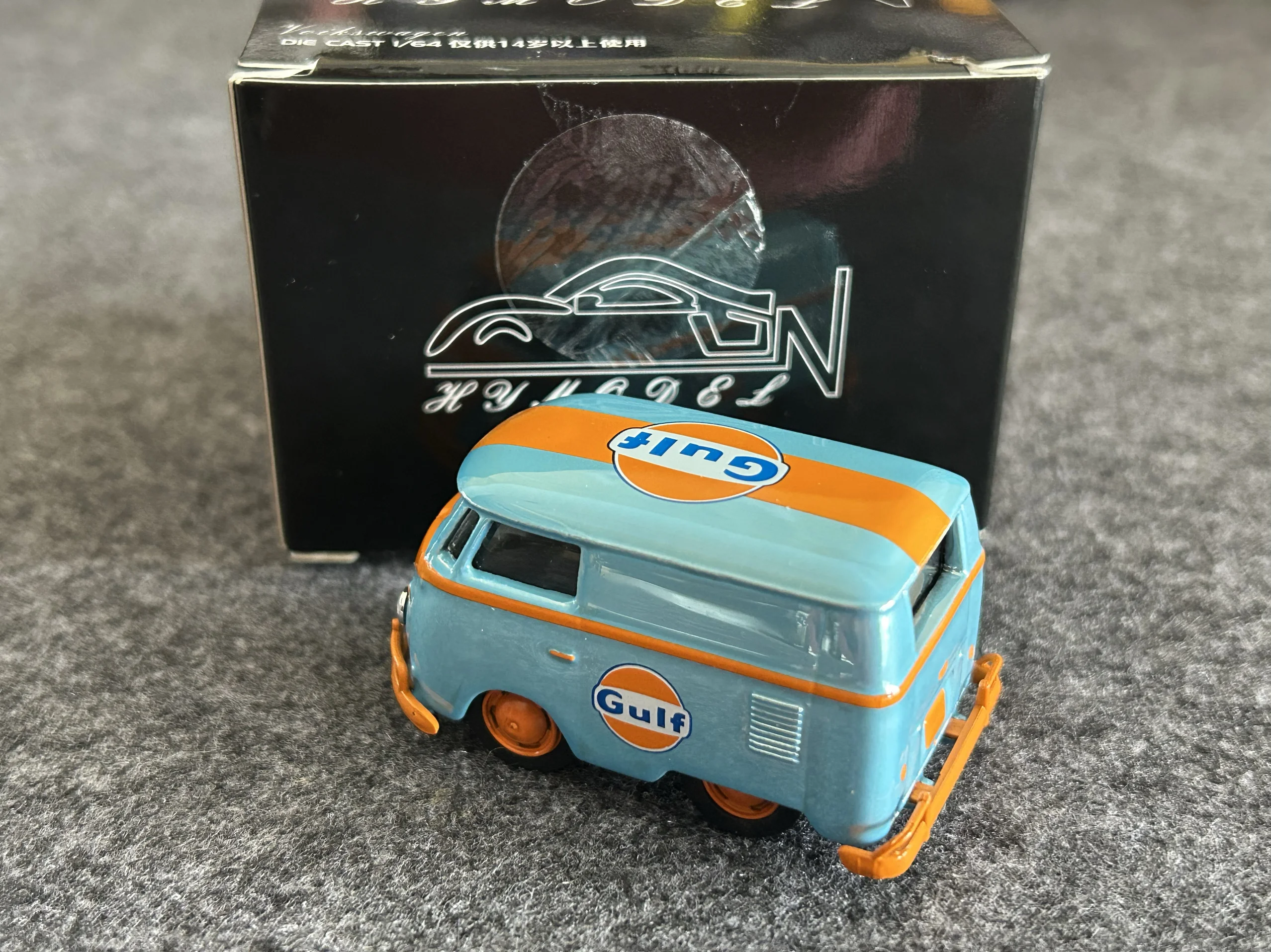 Diecast 1:64 Maßstab VW T1 Van Short Axis Concept Modifiziertes Automodell Sammlerspielzeug Geschenk Souvenir Display Ornament
