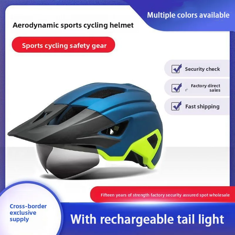 magnetic-goggle-integrated-cycling-helmet-outdoor-off-road-bike-helmet-mountain-bicycle-helmet
