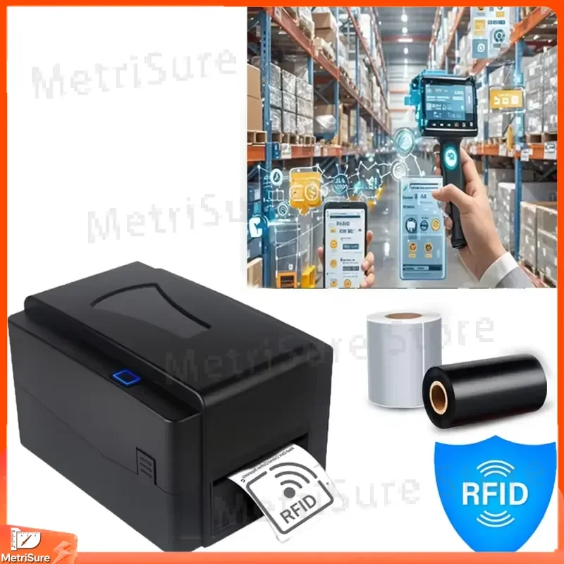 Thermal Transfer Barcode Label Printer for Jewelry Asset Tracking Labels Industrial Labeling