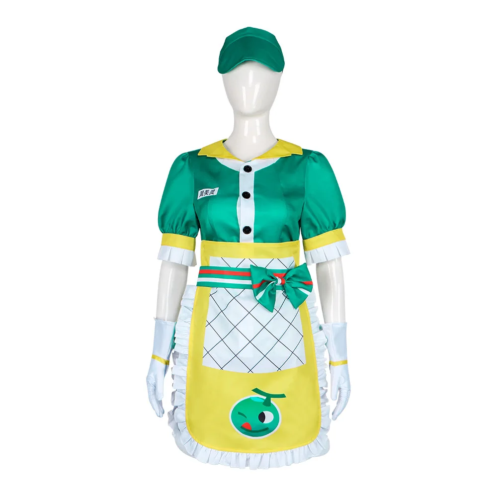 

Zhou Meiling Cosplay Costume Halloween Game Performance Suit Chinese Traditional Ethnic Women's Clothing Stage Performance