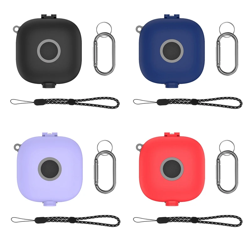 Casing penutup Headphone, dudukan kotak pengisian daya dengan Carabiner Lanyard penyerapan guncangan untuk Beats Fit Pro