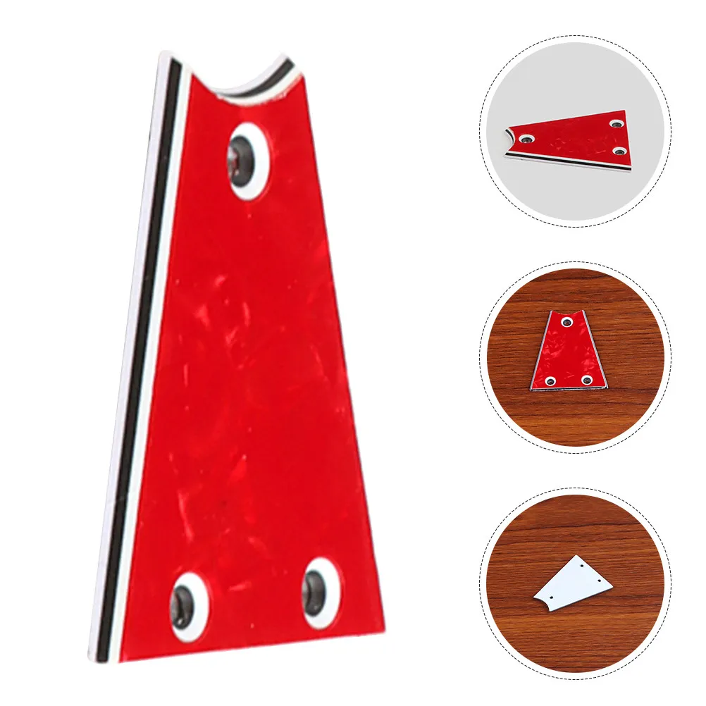Metal 3-Hole Truss Rod Cover Sturdy Guitar Part Protective Decoration for Electric Bass Guitar Supplies Truss Rod Covers
