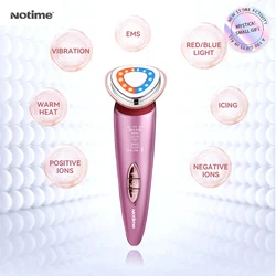 NOTIME-Dispositivos de estiramiento facial 7 en 1, electrodoméstico EMS, terapia de luz facial Led, dispositivos de belleza