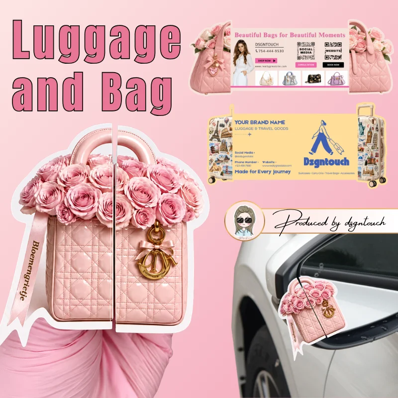 Handbag Business Cards Custom Printed 300 gsm Paper with Free Layout Assistance and Proof Approval for Boutiques DsgnTouch