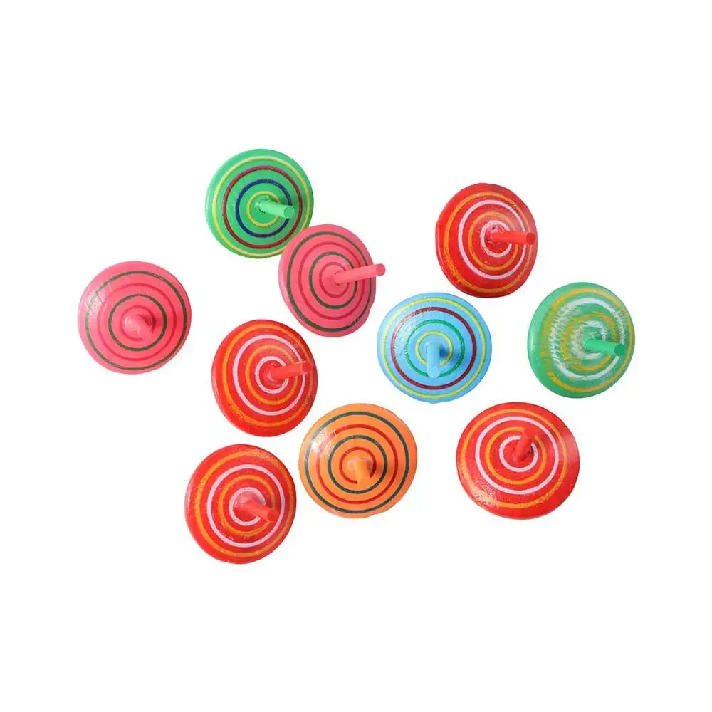 Gioco Sollievo dallo stress Giocattoli Trottola Trottola in legno Giroscopio rotante in legno Trottola da tavolo Giocattoli giroscopici in legno