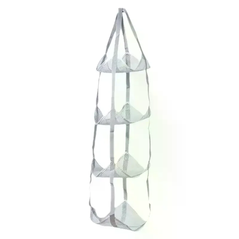 Tiers Hanging Sports Ball Storage Organizer Mesh Basket For Basketball Volleyball Football Helmet Door Wall Mount Holder 3/4